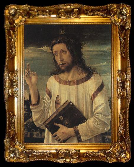 framed  Giovanni Bellini Christ